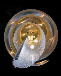 WOMO Spiral Tassel Foyer Chandelier-WM2067