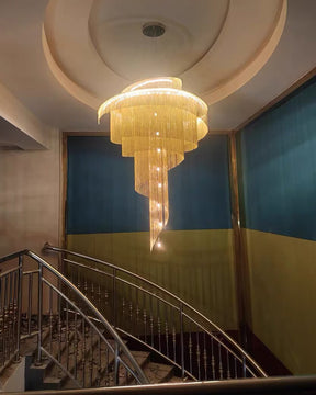WOMO Spiral Tassel Foyer Chandelier-WM2067