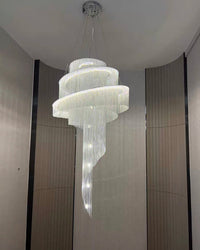 WOMO Spiral Tassel Foyer Chandelier-WM2067