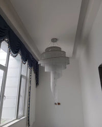 WOMO Spiral Tassel Foyer Chandelier-WM2067