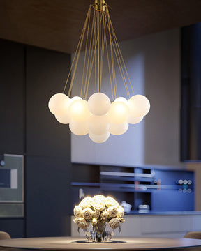 WOMO Frosted Glass Bubbles Chandelier-WM2068
