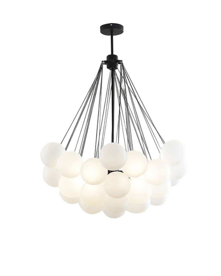 WOMO Cluster Frosted Glass Bubbles Chandelier-WM2068