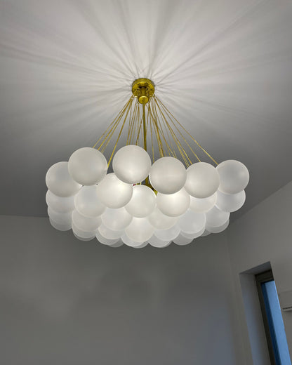 WOMO Cluster Frosted Glass Bubbles Chandelier-WM2068