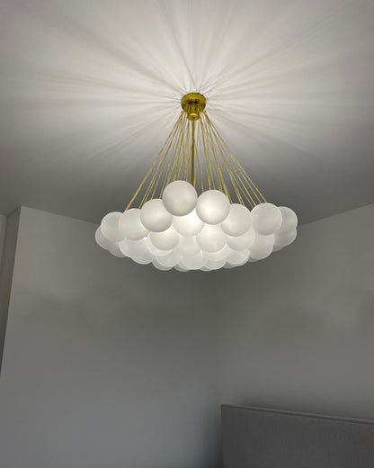 WOMO Cluster Frosted Glass Bubbles Chandelier-WM2068