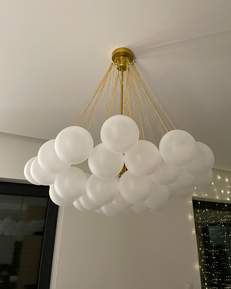 WOMO Cluster Frosted Glass Bubbles Chandelier-WM2068