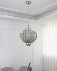WOMO Mesh Uplight Vaulted Ceiling Pendant Chandelier-WM2069
