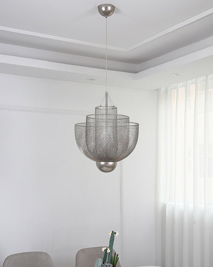 WOMO Mesh Uplight Vaulted Ceiling Pendant Chandelier-WM2069