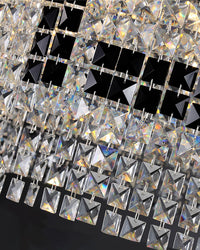 WOMO 2 Tier Round Crystal Chandelier-WM2071a