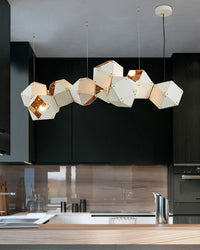 WOMO Long Steel Sculptural Chandelier-WM2076