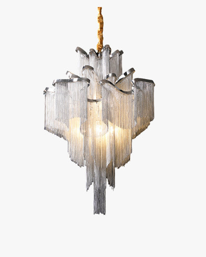 WOMO Fringe Tiered Chandelier-WM2079