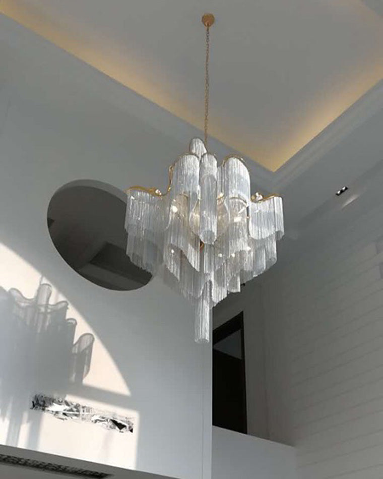 WOMO Fringe Tiered Chandelier-WM2079