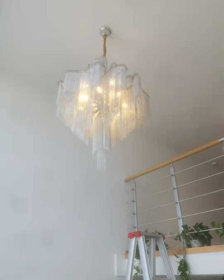 WOMO Fringe Tiered Chandelier-WM2079