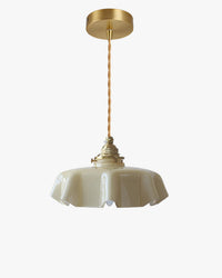 WOMO Retro Coloured/Pink Glass Pendant Light-WM2084