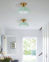 WOMO Retro Coloured/Pink Glass Pendant Light-WM2084 thumbnail
