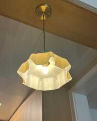 WOMO Retro Coloured/Pink Glass Pendant Light-WM2084
