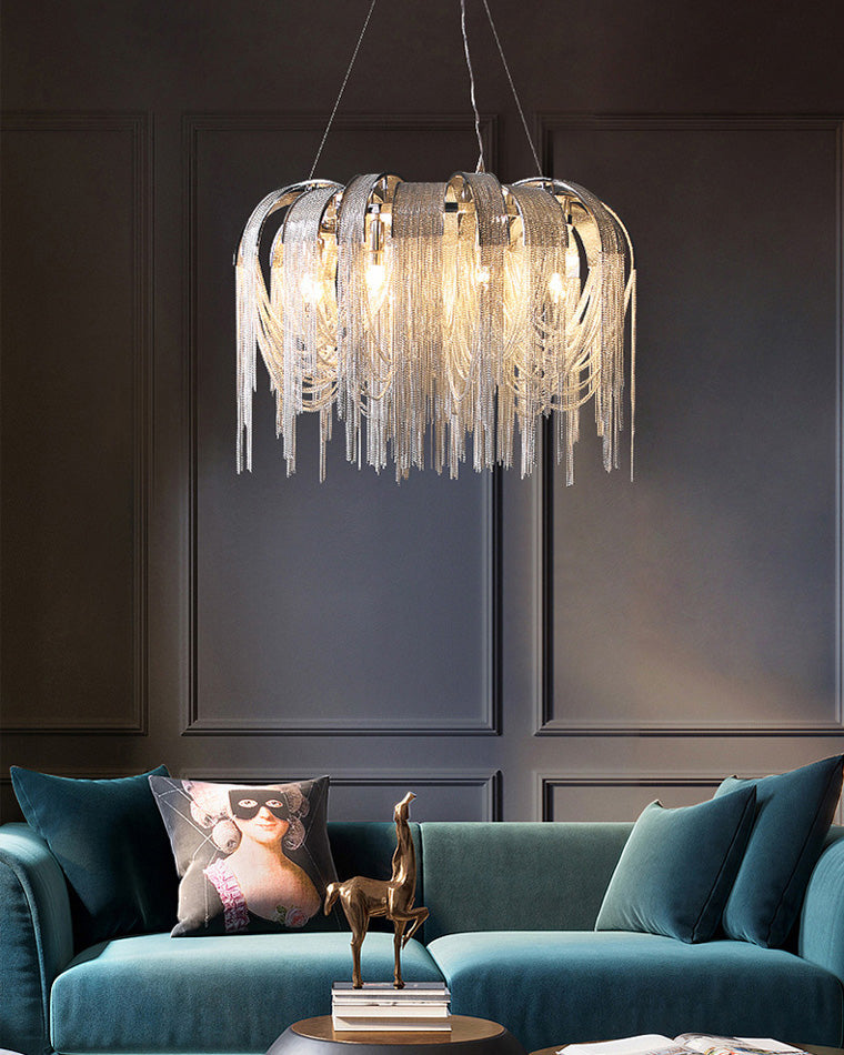 WOMO Tassel Round Chandelier-WM2087