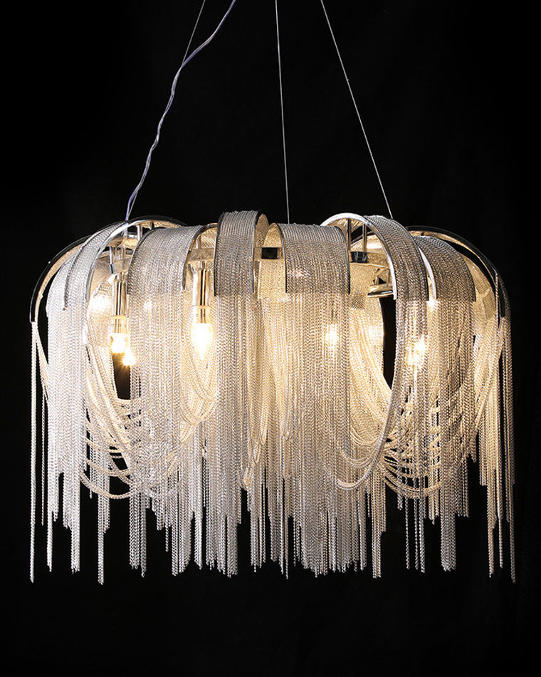 WOMO Tassel Round Chandelier-WM2087