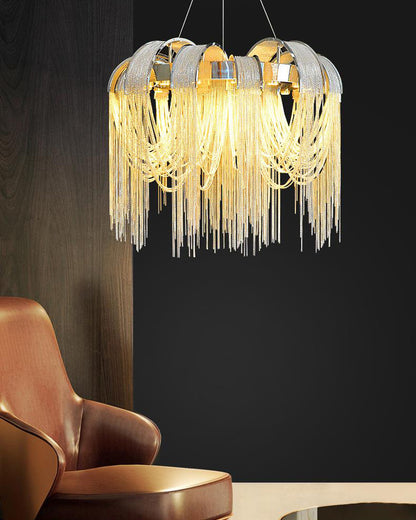 WOMO Tassel Round Chandelier-WM2087