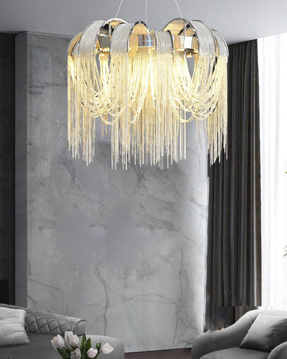 WOMO Tassel Round Chandelier-WM2087