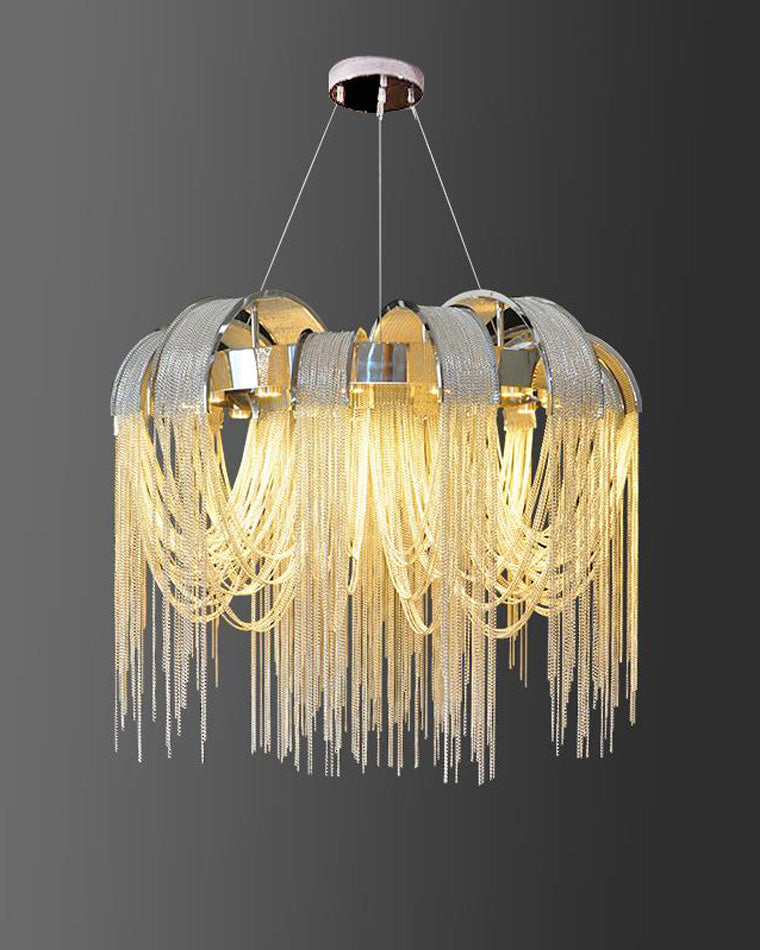 WOMO Tassel Round Chandelier-WM2087