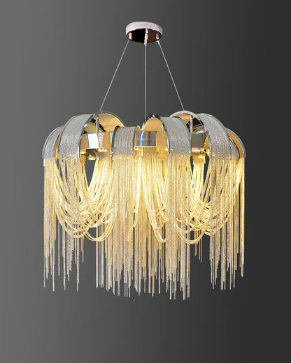 WOMO Tassel Round Chandelier-WM2087