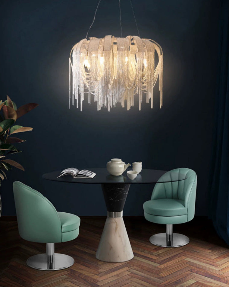 WOMO Tassel Round Chandelier-WM2087