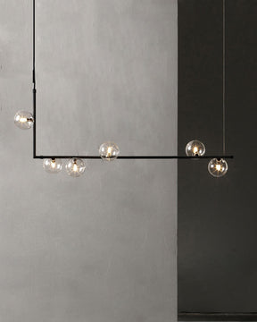 WOMO Linear Glass Globe Chandelier-WM2090