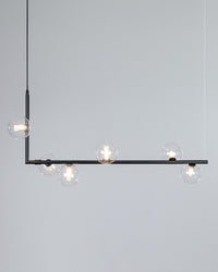 WOMO Linear Glass Globe Chandelier-WM2090