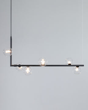 WOMO Linear Glass Globe Chandelier-WM2090