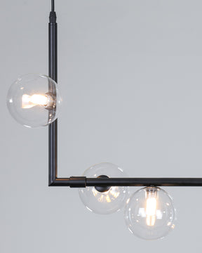 WOMO Linear Glass Globe Chandelier-WM2090