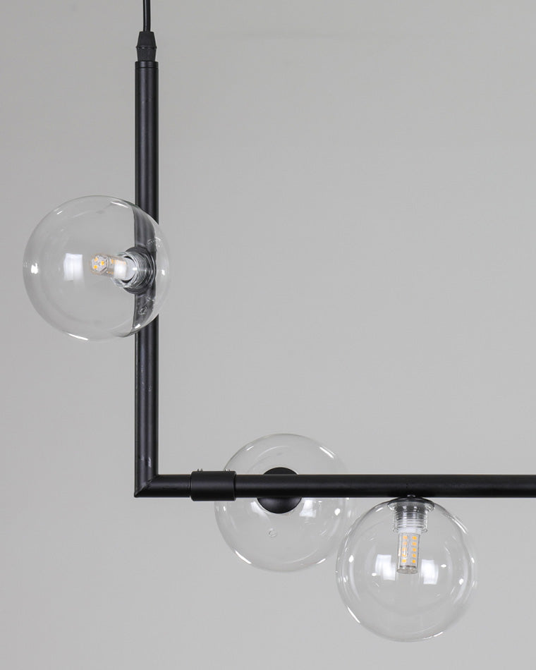 WOMO Linear Glass Globe Chandelier-WM2090