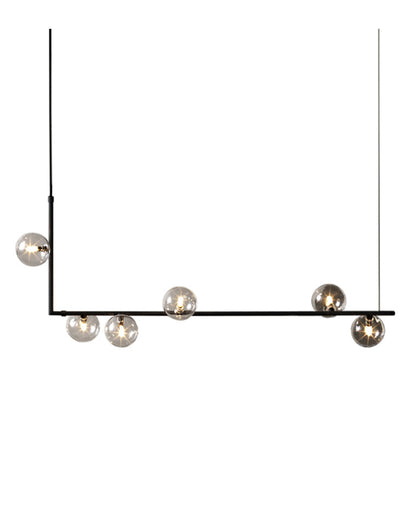 WOMO Linear Glass Globe Chandelier-WM2090