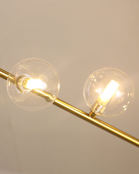 WOMO Linear Glass Globe Chandelier-WM2090