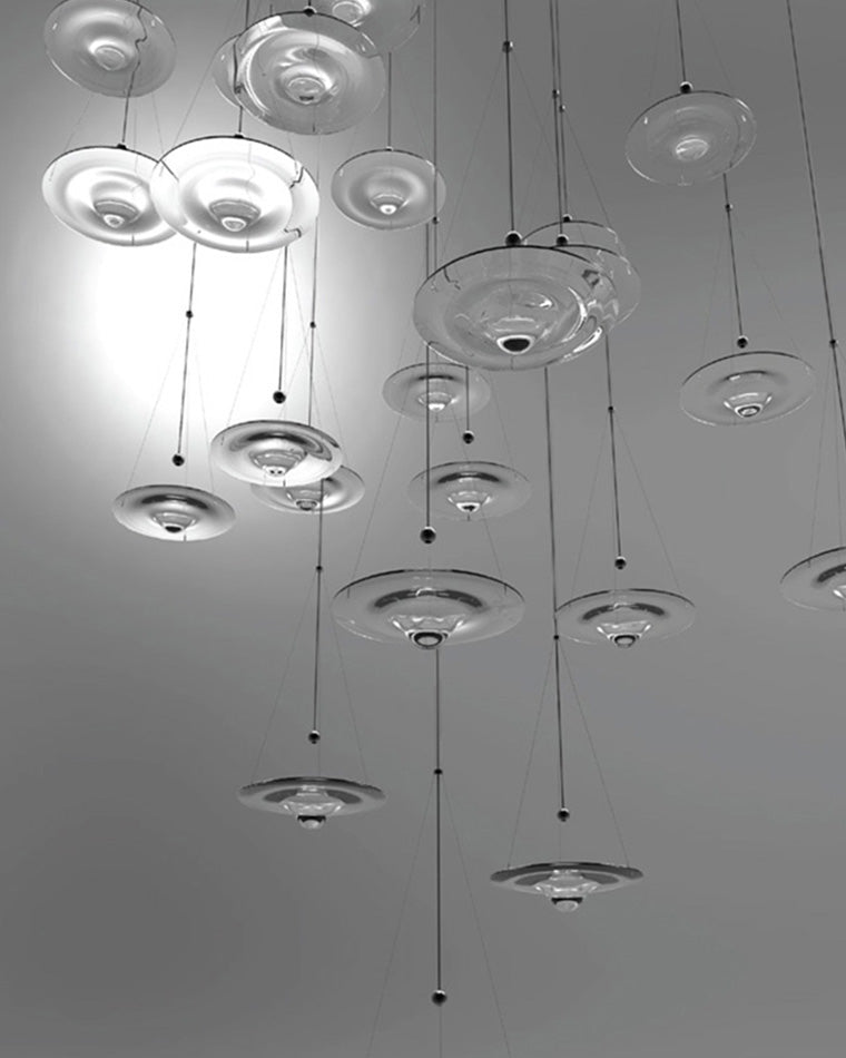 WOMO Water Drop Glass Pendant Light-WM2092