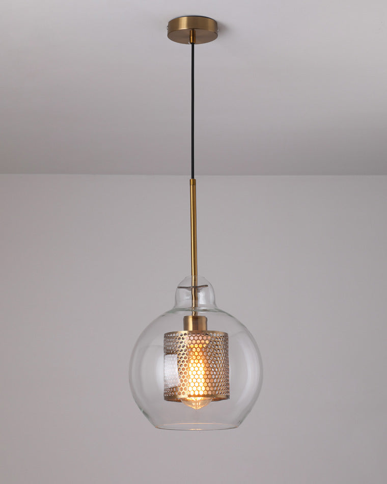 WOMO Elegant Round/Cylinder Glass Pendant Light-WM2095