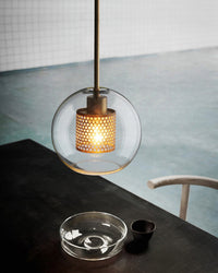 WOMO Elegant Round/Cylinder Glass Pendant Light-WM2095