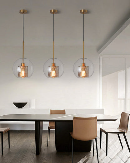 WOMO Elegant Round/Cylinder Glass Pendant Light-WM2095