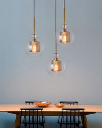 WOMO Elegant Round/Cylinder Glass Pendant Light-WM2095