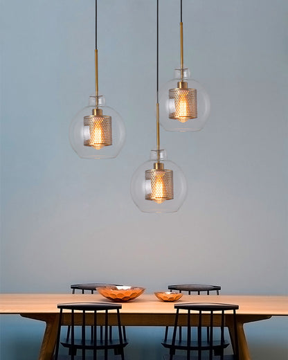 WOMO Elegant Round/Cylinder Glass Pendant Light-WM2095