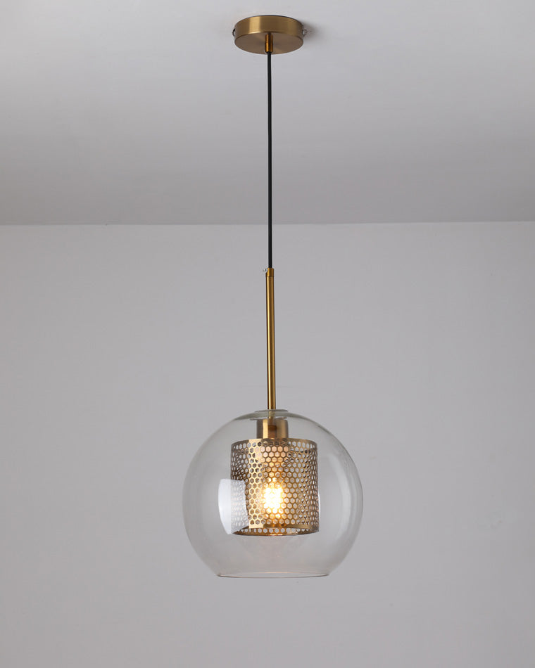 WOMO Elegant Round/Cylinder Glass Pendant Light-WM2095