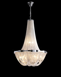 WOMO Tassel Silver Empire Chandelier-WM2096