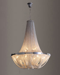 WOMO Tassel Silver Empire Chandelier-WM2096