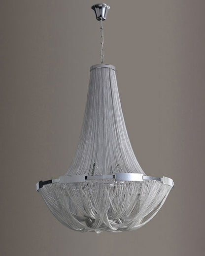 WOMO Tassel Silver Empire Chandelier-WM2096