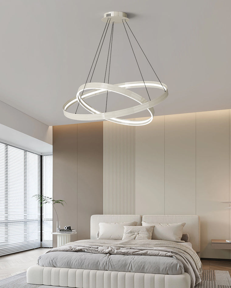 WOMO Black Circular Led Chandelier-WM2297