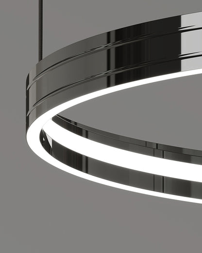 WOMO Black Circular Led Chandelier-WM2297