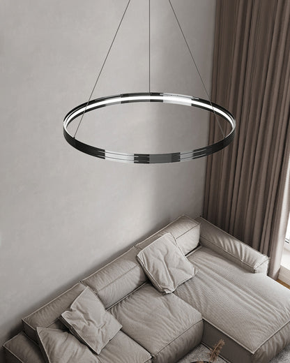 WOMO Black Circular Led Chandelier-WM2297