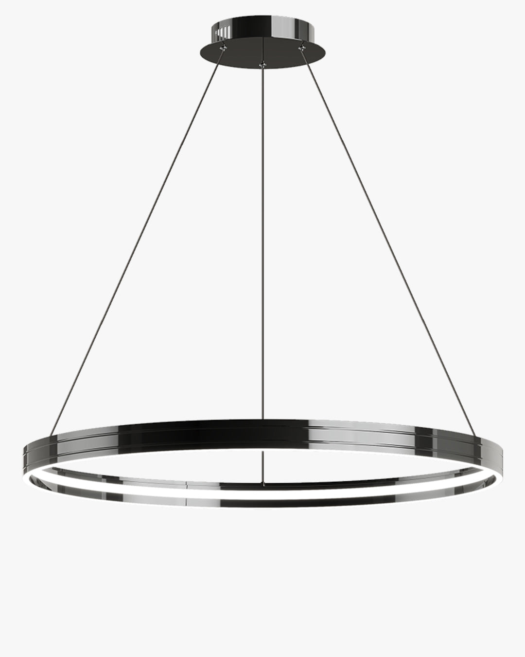 WOMO Black Circular Led Chandelier-WM2297