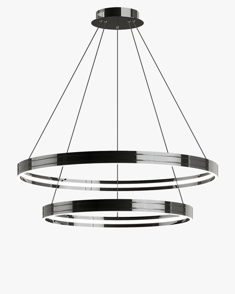 WOMO Black Circular Led Chandelier-WM2297