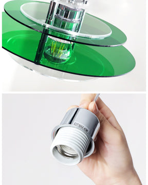 WOMO Space Age Flying Saucer Pendant Light-WM2098