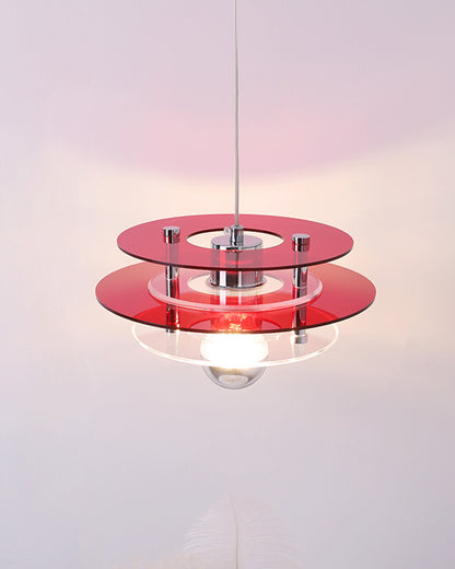 WOMO Space Age Flying Saucer Pendant Light-WM2098